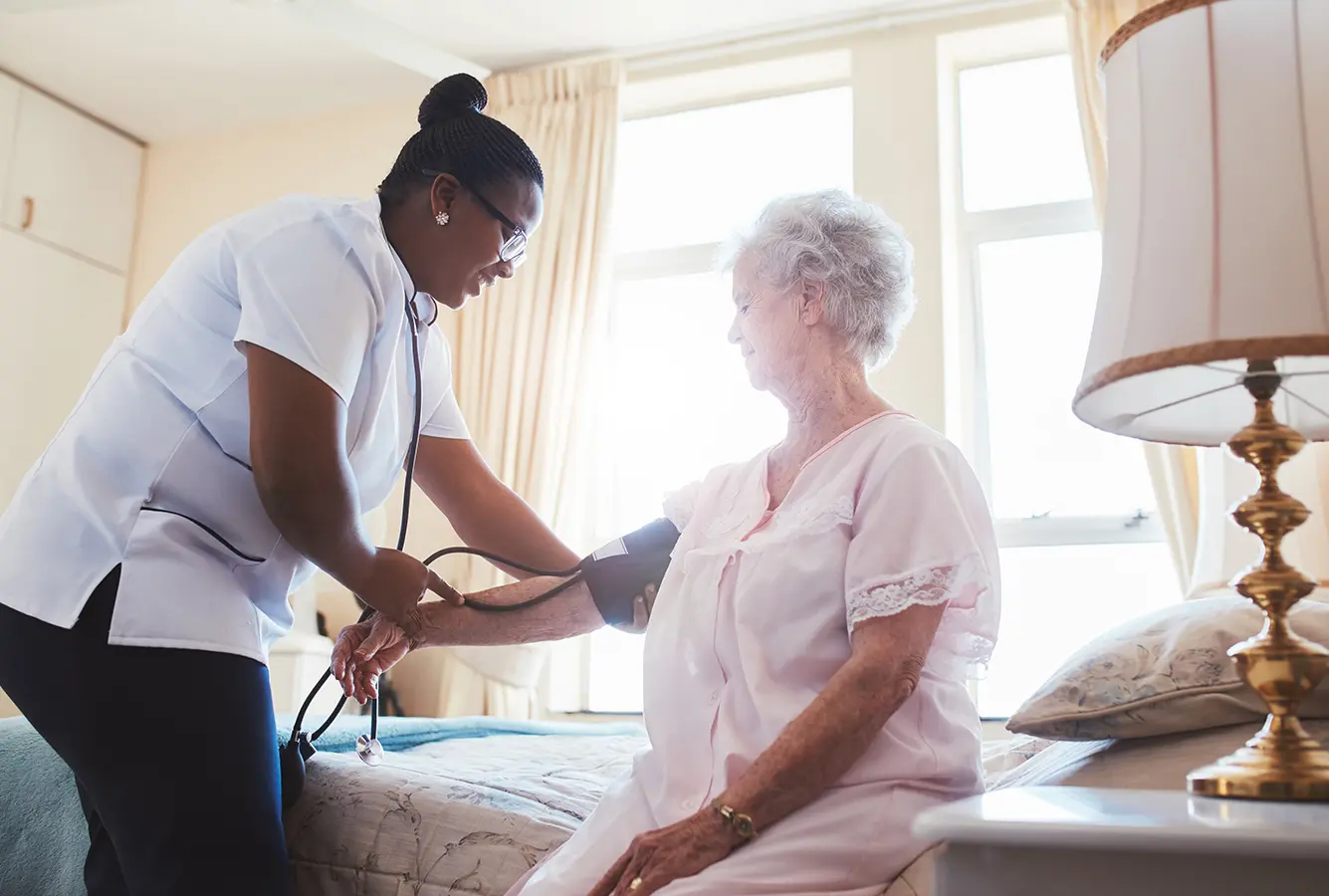 nurse with patient