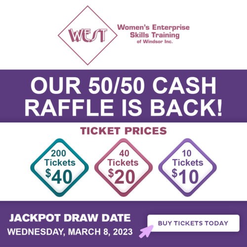 Training Raffle 50/50 Cash Raffle is Back! Draw #3 - Women's Enterprise Skills Training ...